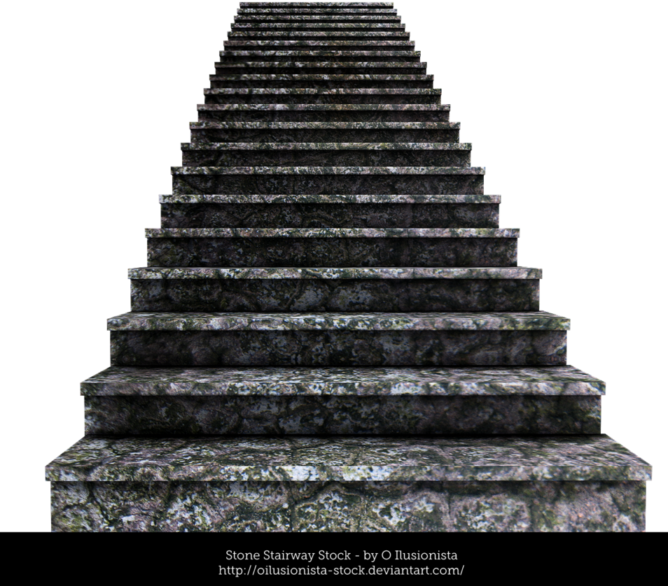 Stone Stairway Stock By Oilusionista Stock Deviant - Digital Art Stairs (954x838), Png Download