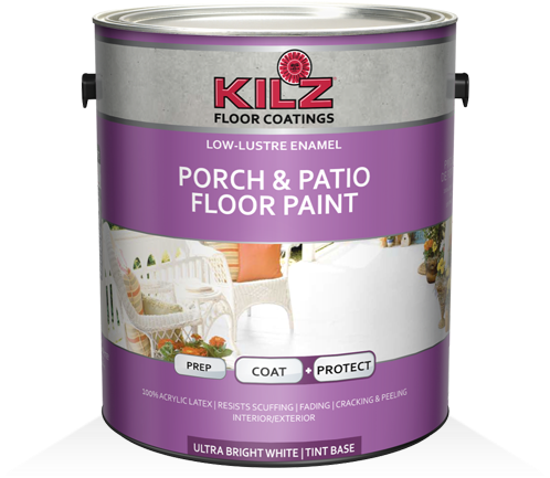 Kilz® Porch & Patio Floor Paint - Kilz Concrete Paint (530x530), Png Download