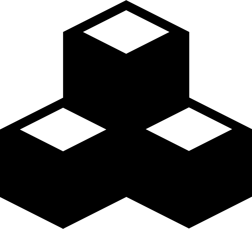 Cubes Comments - Three Cube Icon (980x890), Png Download