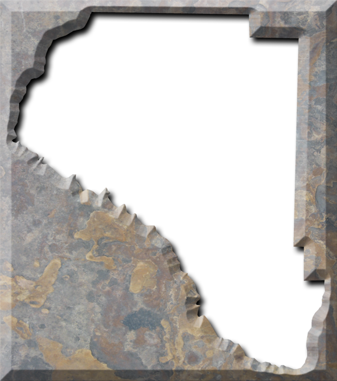 A Map Of Taylor With The Map Area Carved Out Of A Rough - Picture Frame (679x768), Png Download