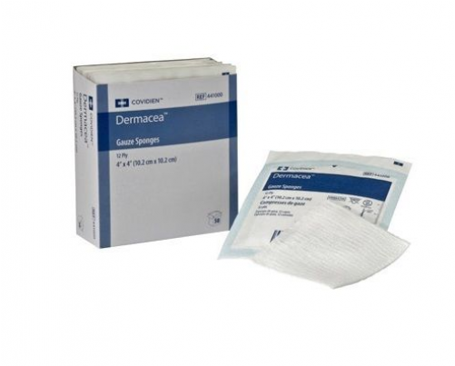441000 - Dermacea Gauze Sponge, 4 X 4, 8 Ply (500x500), Png Download