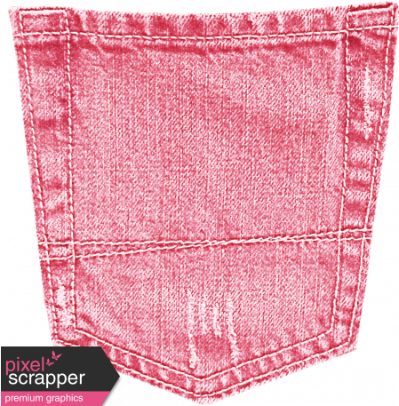 Summer Daydreams- Pink Jean Pocket - Scrapbooking (456x456), Png Download