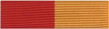 Mil-bar Ribbon Red/gold - Flag (427x550), Png Download