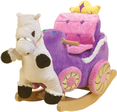 Princess Carriage Rocker - Rockabye 85032 Princess Carriage Rocker (480x480), Png Download