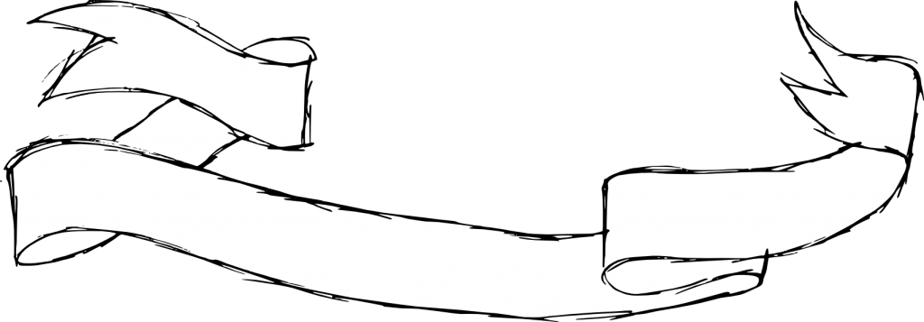 9 Hand Drawn Banner Ribbon - Portable Network Graphics (1024x357), Png Download