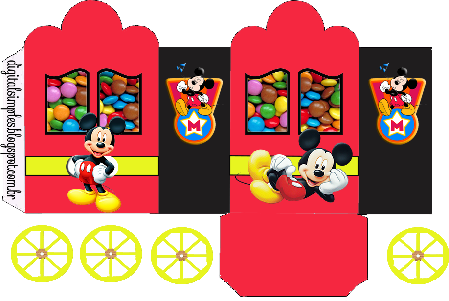 Mickey In Red - Mickey Mouse (960x664), Png Download