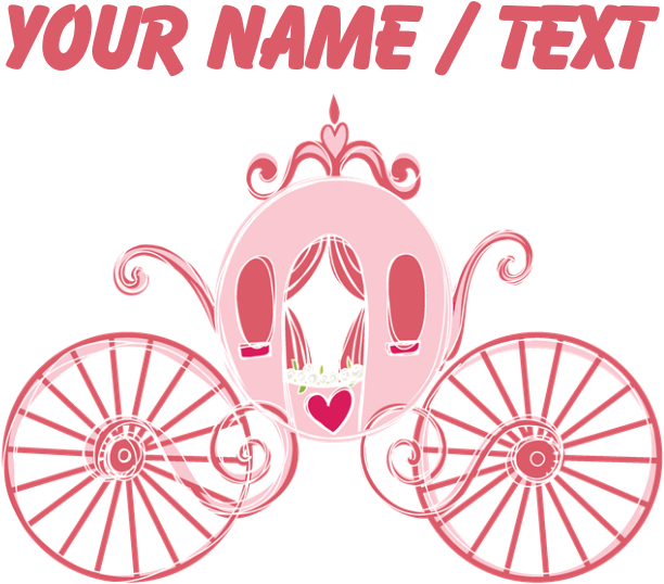 Custom Princess Carriage Shower Curtain - Custom Baseball Heart Throw Blanket (700x700), Png Download