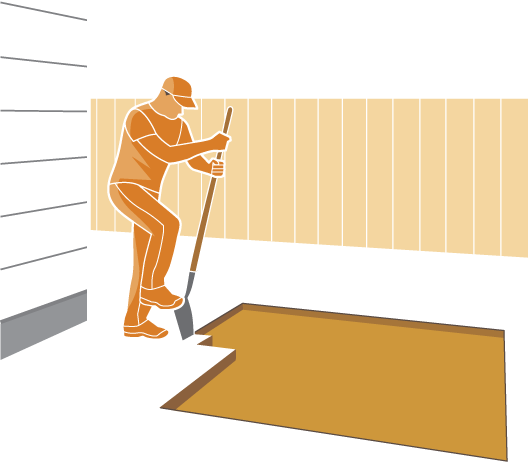 Install Stone Step - Concrete (528x462), Png Download