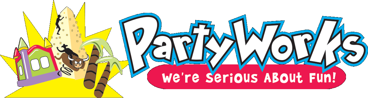 Inflatables And Games In Portland, Oregonportland Partyworks - Party Works (1203x321), Png Download