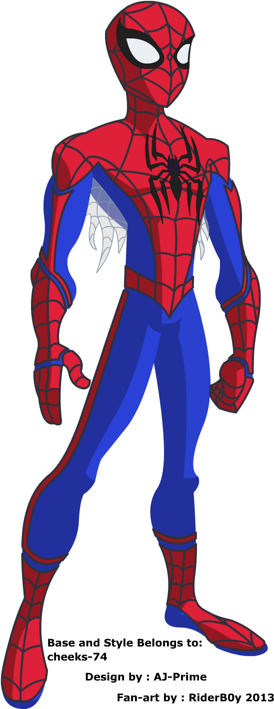 Drawn Spider Man Cartoon - Marvel Spiderman Black Suit (604x1514), Png Download
