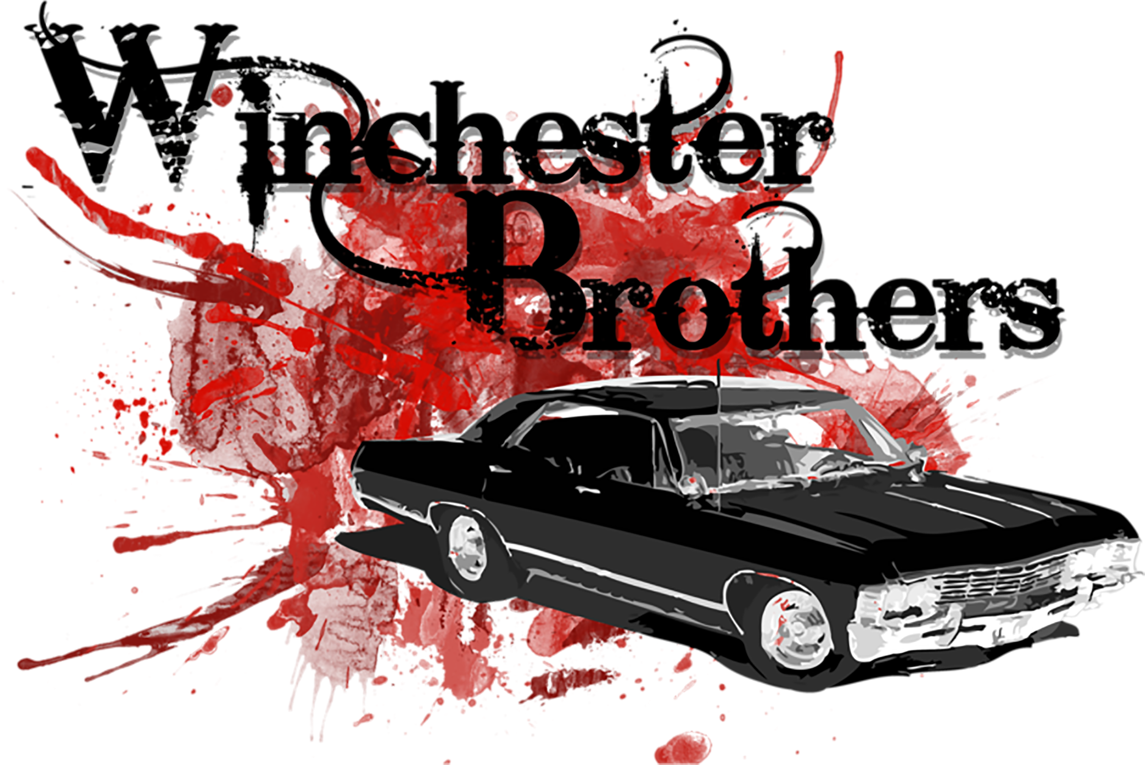 Imagem Modelo Para Diy Supernatural No Youtube - Supernatural: Impala Rather Be Driving Messenger Bag (2480x1552), Png Download