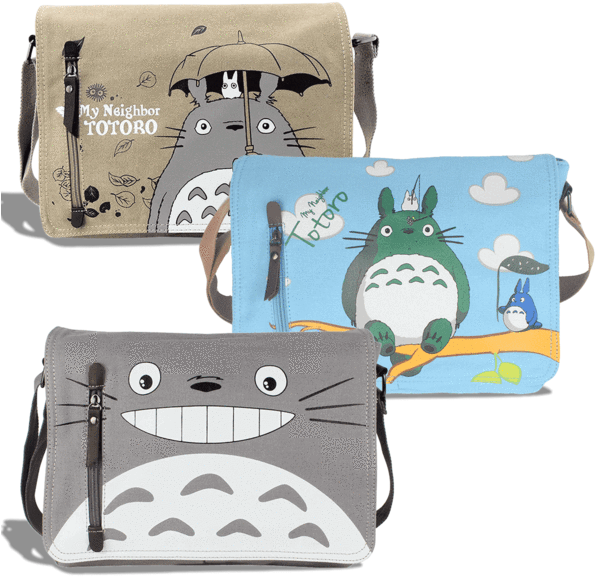My Neighbour Totoro Sling Messenger Bag - Yewneak My Neighbour Totoro Cute Canvas Shoulder Sling (600x600), Png Download