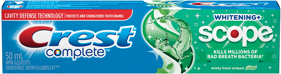 Crest Complete Whitening Plus Scope Toothpaste - Crest Complete Whitening Plus Scope Dual Blast Toothpaste (1200x1200), Png Download