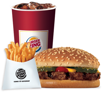 Classic Burger King Logo Fast Food Lovers Tanktop (460x413), Png Download