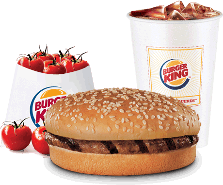 Hamburguesa Con Queso - Burger King (460x413), Png Download