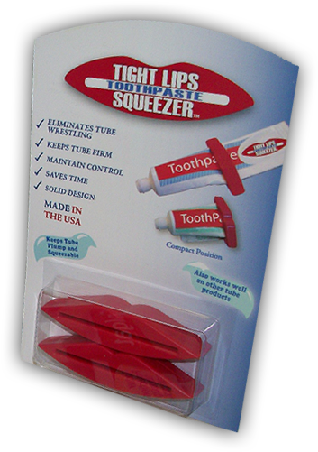 Tight Lips Toothpaste Squeezer Gives You A Firm Tube - Aderon Enterprises Tightlips Toothpaste Squeezer, (355x508), Png Download