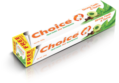 Choice Ayurvedic Toothpaste - Toothpaste (500x290), Png Download