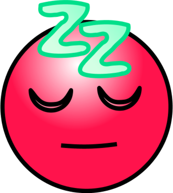 Drool And Sleep - Sleepy Smiley Face (600x668), Png Download