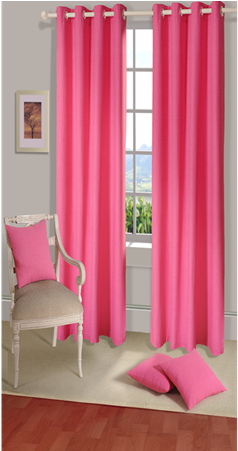 Eden Extra Large Door Curtain Cr 304a Pink House This - House This Curtains And Shades House This Xl Curtain (600x450), Png Download