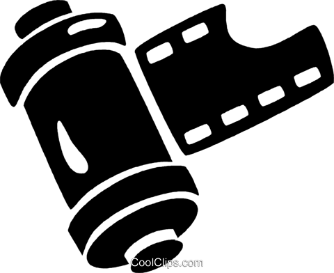 Camera Film Royalty Free Vector Clip Art Illustration - Camera Film Vector Png (480x392), Png Download
