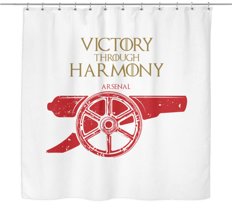 Game Of Thrones House Arsenal Fc Shower Curtain - Hillary-gam Blue 400 Magnets (800x800), Png Download
