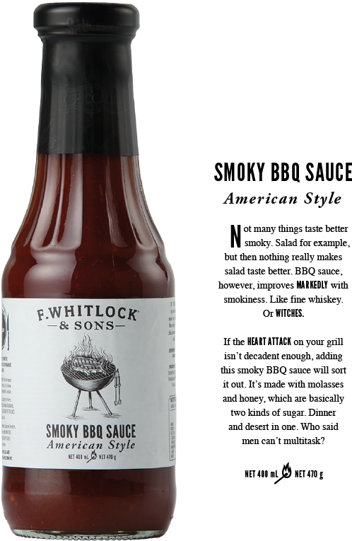 Smoky Bbq Sauce - Whitlocks Sauce Nz Worcester (630x842), Png Download