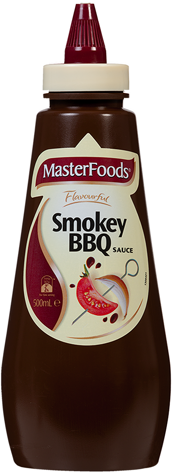 Smokey Bbq Sauce - Masterfoods Smokey Bbq Sauce (379x1000), Png Download