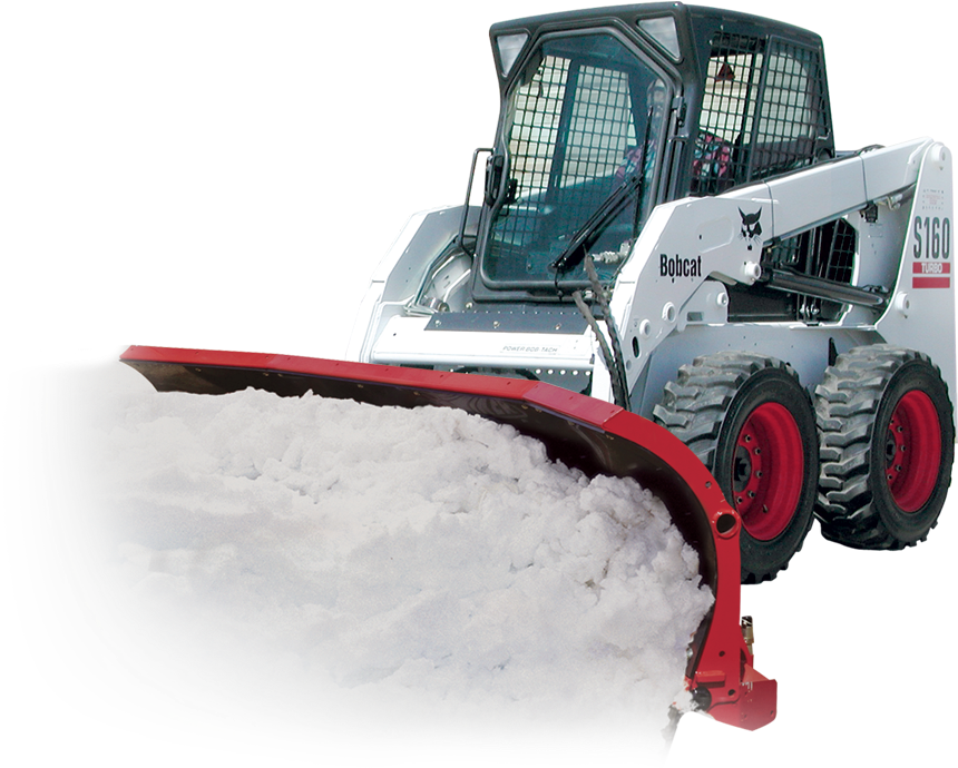 Skid Steer Scoop Plow - Snowplow (900x725), Png Download