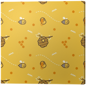 Cute Flying Little Bee Hive Honeycomb With Honey Jar - Beehive (400x400), Png Download