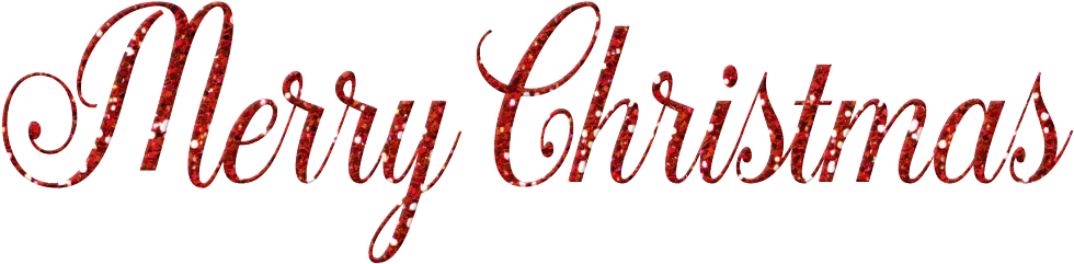 Red Glitter Word Art Photo Merry Xmas - Art (1024x426), Png Download