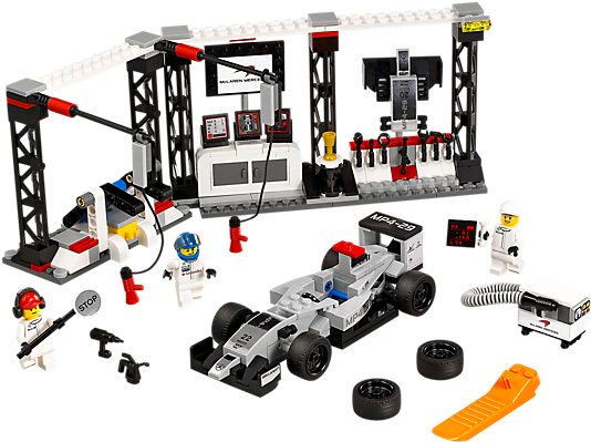 Make Speedy Pit Stops With Mclaren Mercedes - Lego F1 Speed Champions (600x450), Png Download