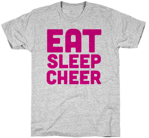 Eat Sleep Cheer Mens T-shirt - Superhero In Training Shirt (484x484), Png Download