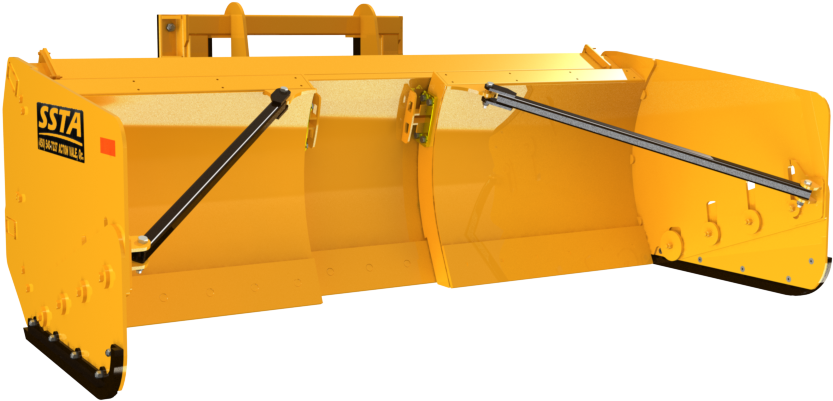 L 10 17 Plow Floating Beam Fixed Snow Wings - Construction Equipment (1000x563), Png Download