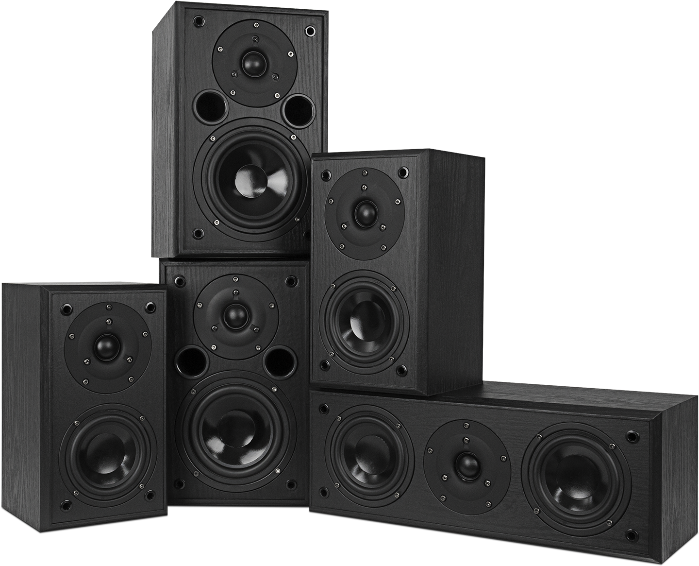 Av5htb Dynamic Home Theater Surround Sound Speaker - Fluance Av5htb Dynamic Home Theater Surround Sound (1500x1500), Png Download