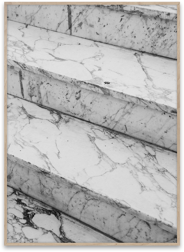 Paper Collective Marble Steps Poster (914x1200), Png Download