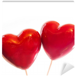 Fotomural Dos Corazones Rojos Aislados En Blanco, Símbolo - Heart (400x400), Png Download