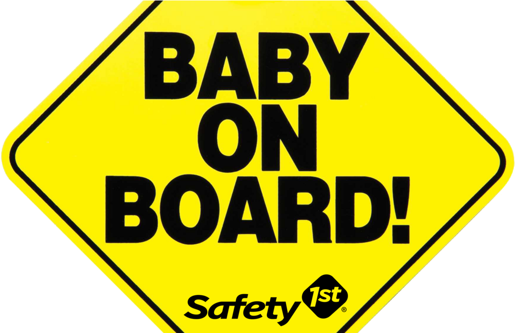 Baby On Board Sign Turns - Baby On Board Sign (1200x677), Png Download