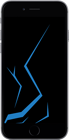 Iphone 7 - Screen Replacement - Black - Iphone X (500x500), Png Download