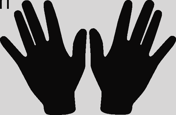 Kids Hands Clipart Kid Hand Clipart - Hand Clip Art Vector (600x391), Png Download