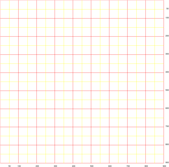 Grid 99, 100 Int Red 50 Int Yellow (600x600), Png Download