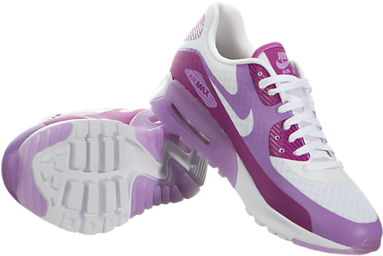 Mujeres Nike Air Max 90 Ultra Br Blanco / Fucsia Destello-fucsia - Nike Air Max (650x650), Png Download