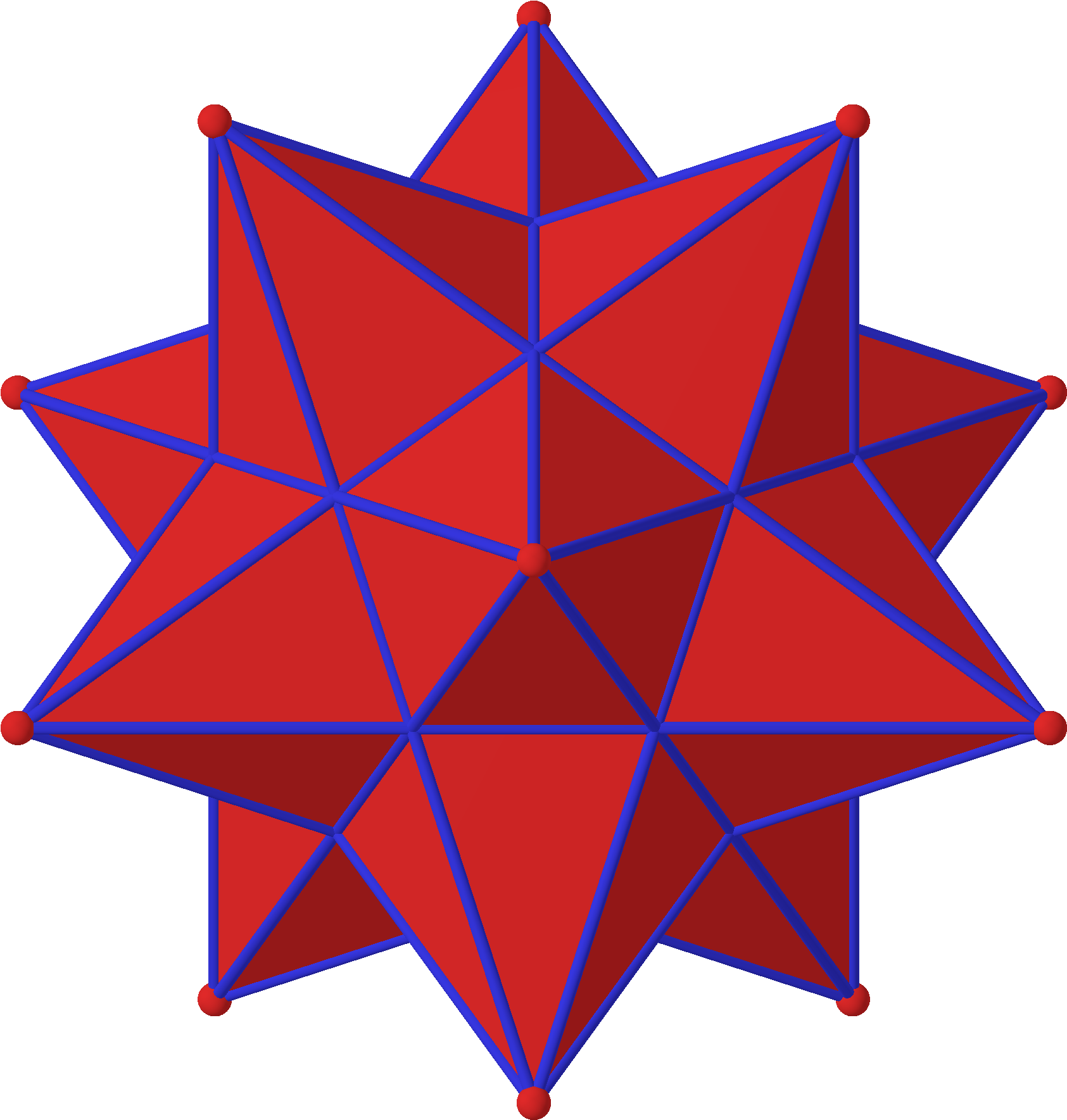 Polyhedron Great 12 Dual From Red - Stencil Moana (2000x2000), Png Download