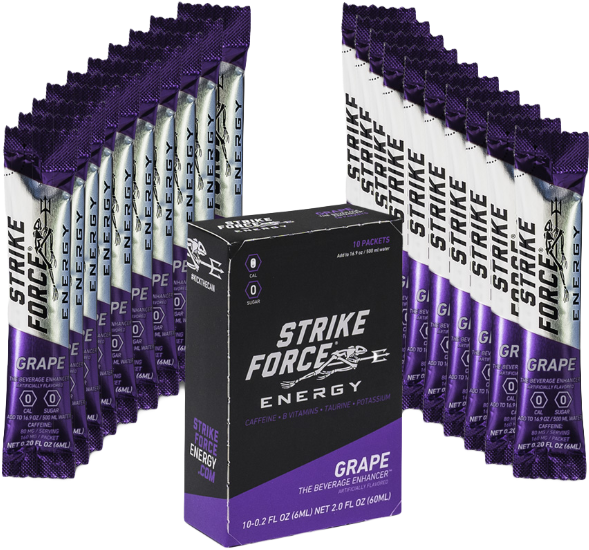 Strike Force, 10 Count Box - Strike Force Energy Drink (600x600), Png Download