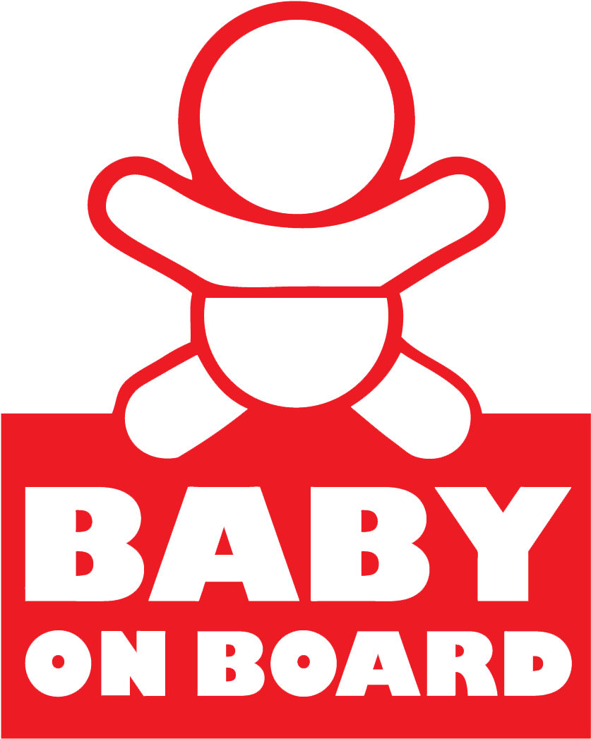 Baby On Board - Baby On Board Red (1100x1100), Png Download