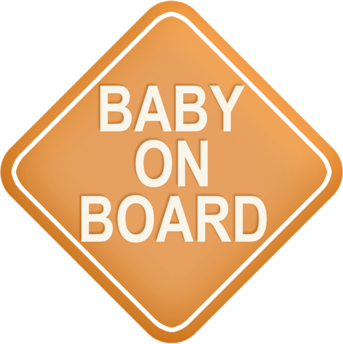 Baby On Board Sign - Born Behind Bars A&e (499x500), Png Download