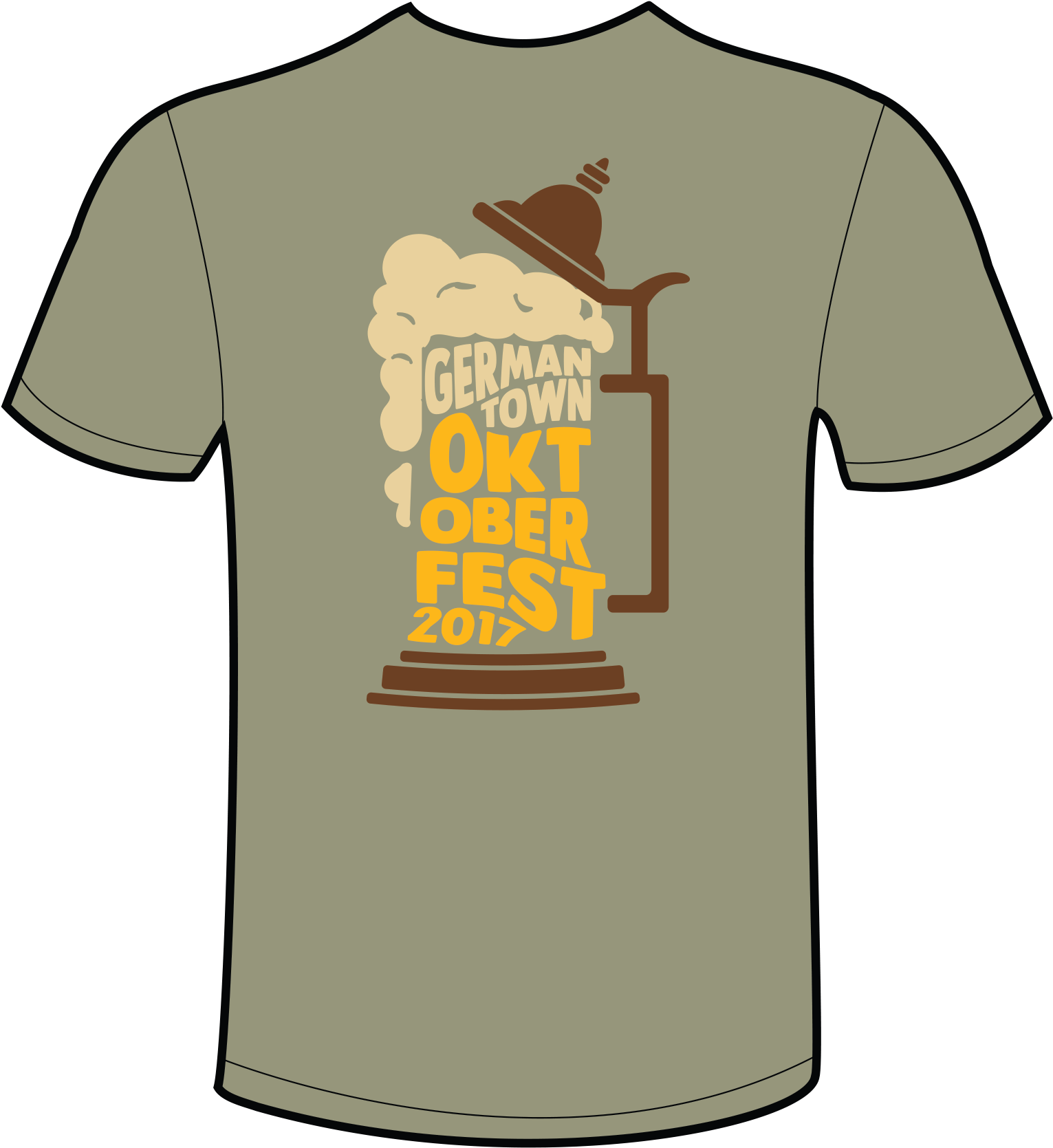 Oktoberfest T-shirts - Oktoberfest Tee Shirts (1776x1776), Png Download