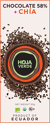 58% Chocolade Met Chia - Tableta Chocolate Con Chia (500x500), Png Download