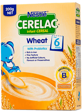 Cerelac Infant Cereal Wheat 200g - Cereal For 6 Months Baby (340x440), Png Download