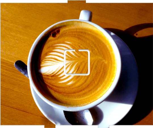 Latte Art - 1 On/off - Coffee (1000x450), Png Download