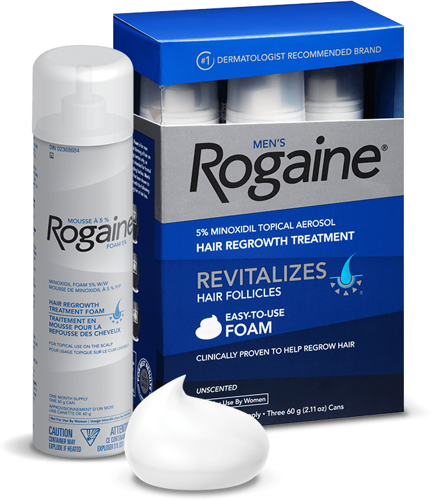 Rogaine Beard Growth - Rogaine Minoxidil 5 Canada (627x721), Png Download